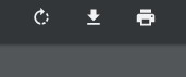 Print-icoontje in Google Chrome